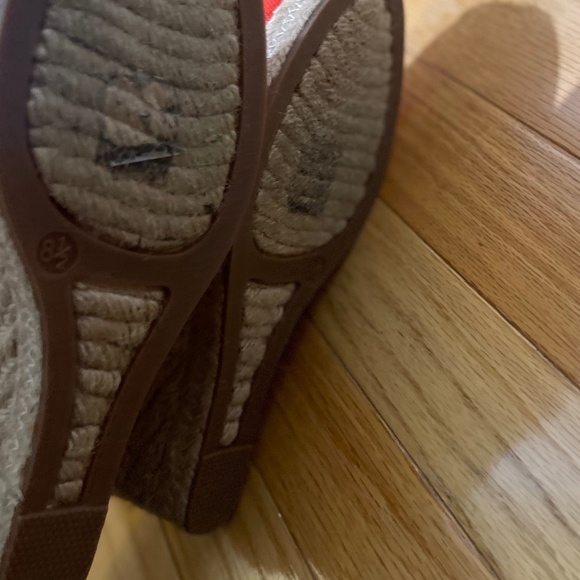 🔥 J.Crew Seville Red Wedge Espadrilles – Size 8.5 – Like New! 🔥 - Picture 7 of 9